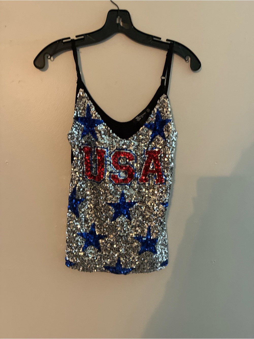 Miss Chevous USA Sequin Tank Top – Size Small